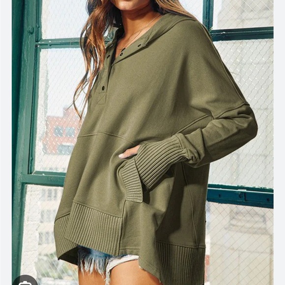 Bucketlist Washed French Terry Oversized Hoodie - Picture 12 of 12